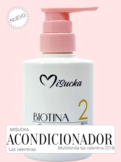 Acondicionador Misucka con Biotina de 300 ml.-