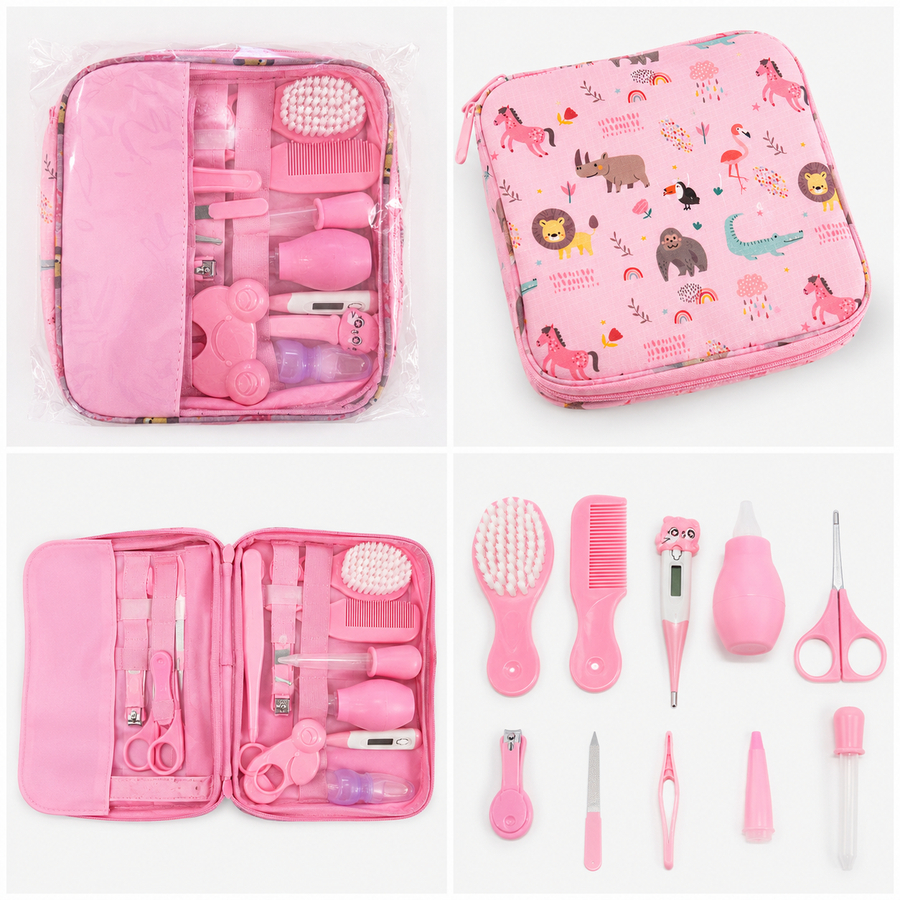 Kit De Cuidado E Higiene Para Bebés Recién Nacidos 13 Piezas Rosa - vista 3 del producto
