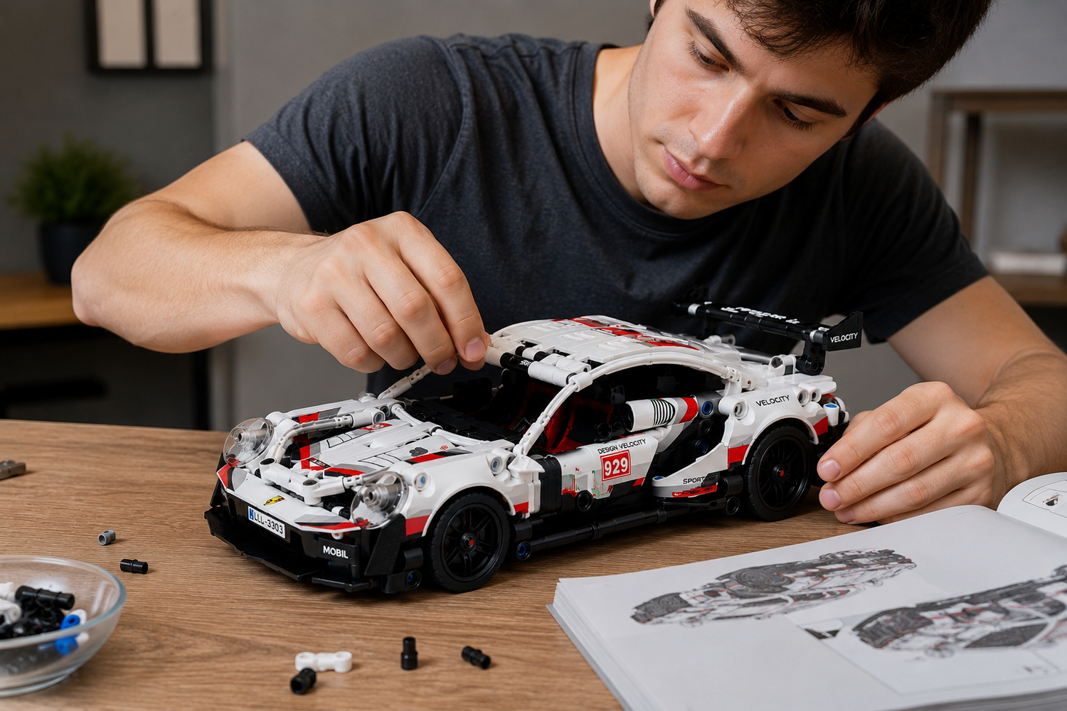 Auto Armable De Bloques 455 Pcs