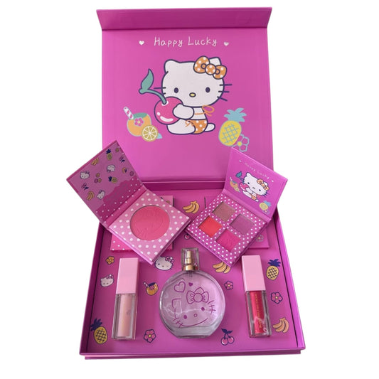 Set De Maquillaje Para Niñas Perfume Rubor Brillo Labial