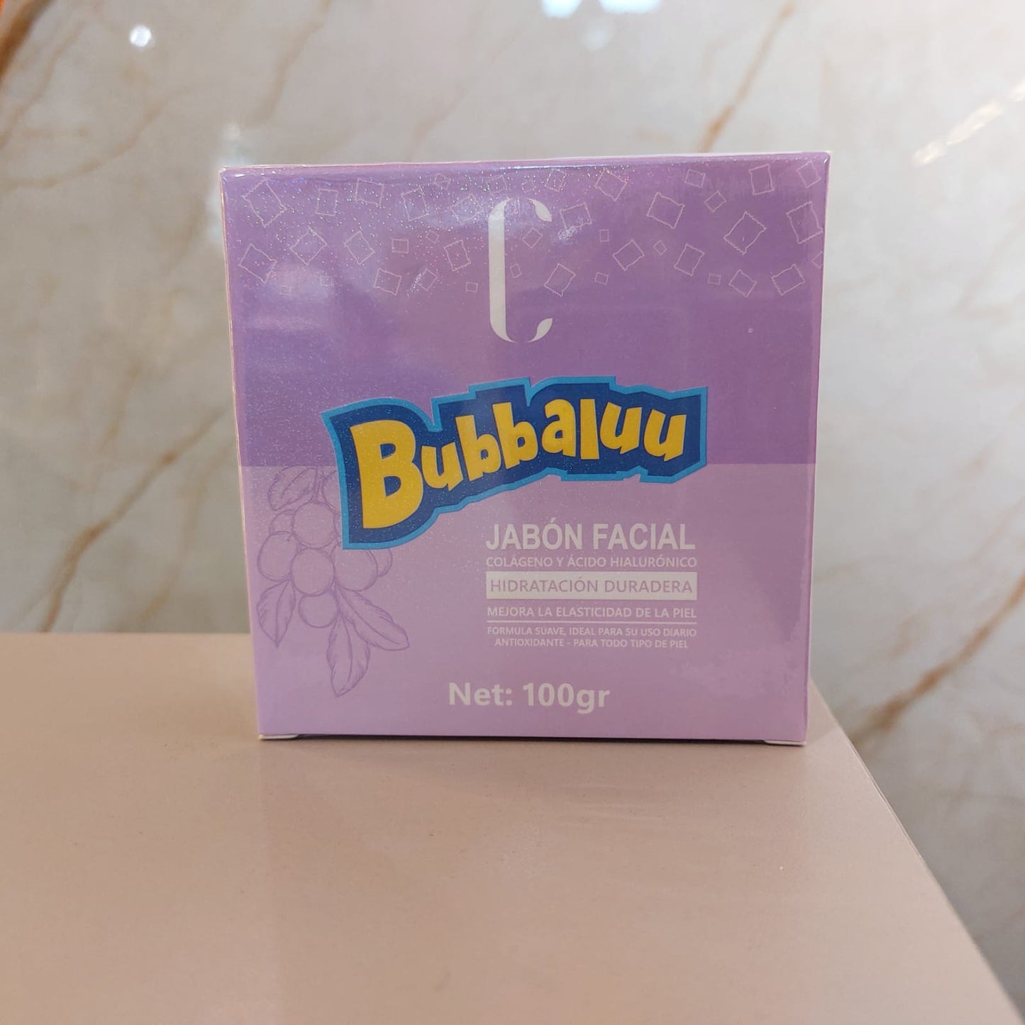 Jabón Facial Uva Bubbaluu 100gr