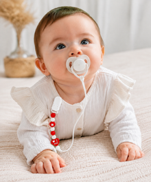 Sujeta Chupete Clip Porta Chupete Silicona Bebe Afirma Tete