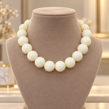 Collar Chicle Blanco Marfil Ajustable