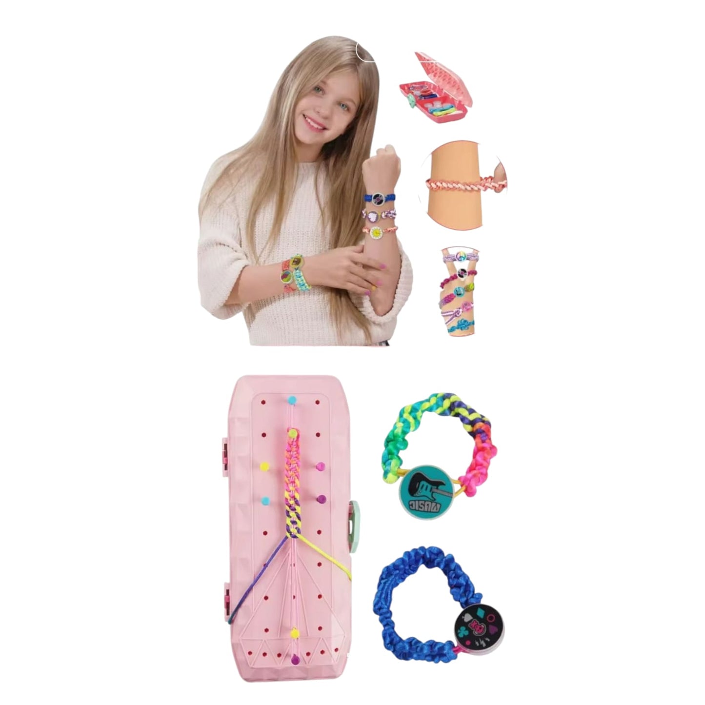 Kit Para Hacer Pulseras Amistad Juego Regalo Para Niñas