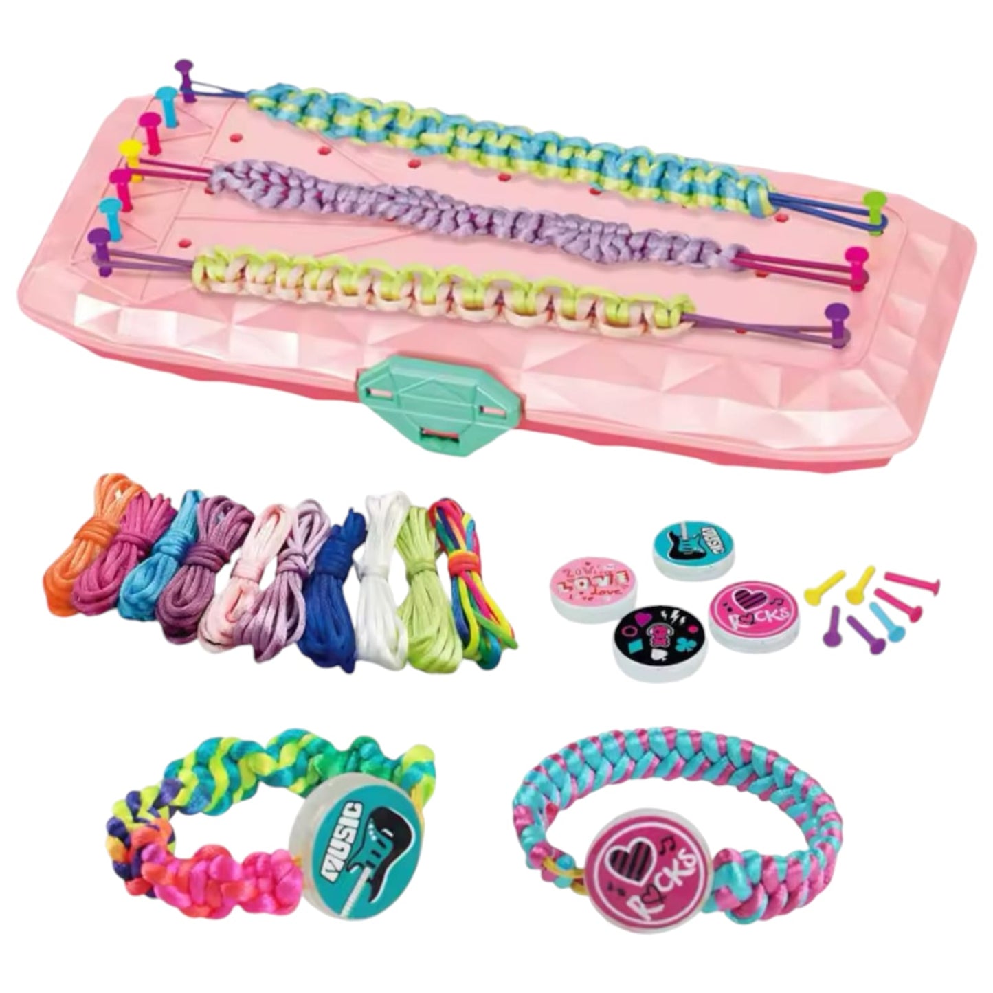 Kit Para Hacer Pulseras Amistad Juego Regalo Para Niñas