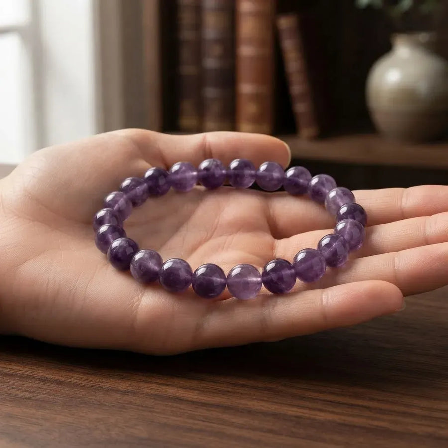 Pulsera De Piedra Natural Amatista