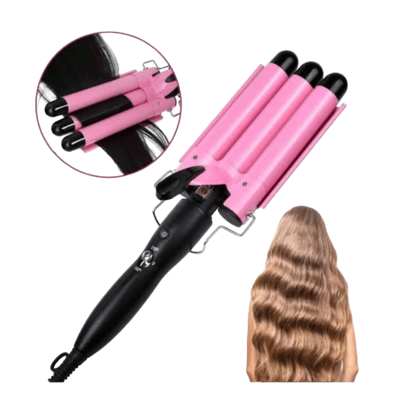 Plancha Tenacilla Triple Ondas Al Agua De Babyliss Pro Plancha