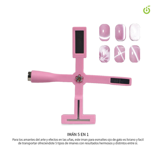 Imán 5 En 1 En Cruz Para Diseño Ojo De Gato Cherimoya Cat