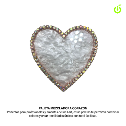 Paleta Mezcladora Corazon Rosado