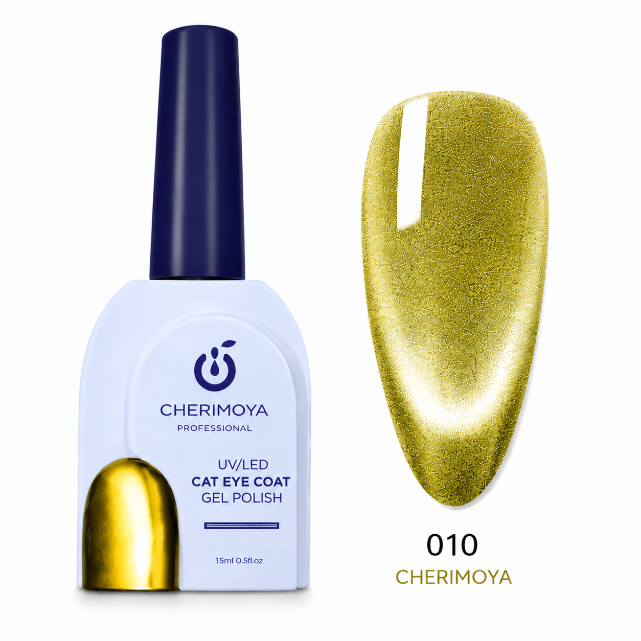 Esmalte De Uñas Efecto Ojo De Gato Cherimoya - variante 008