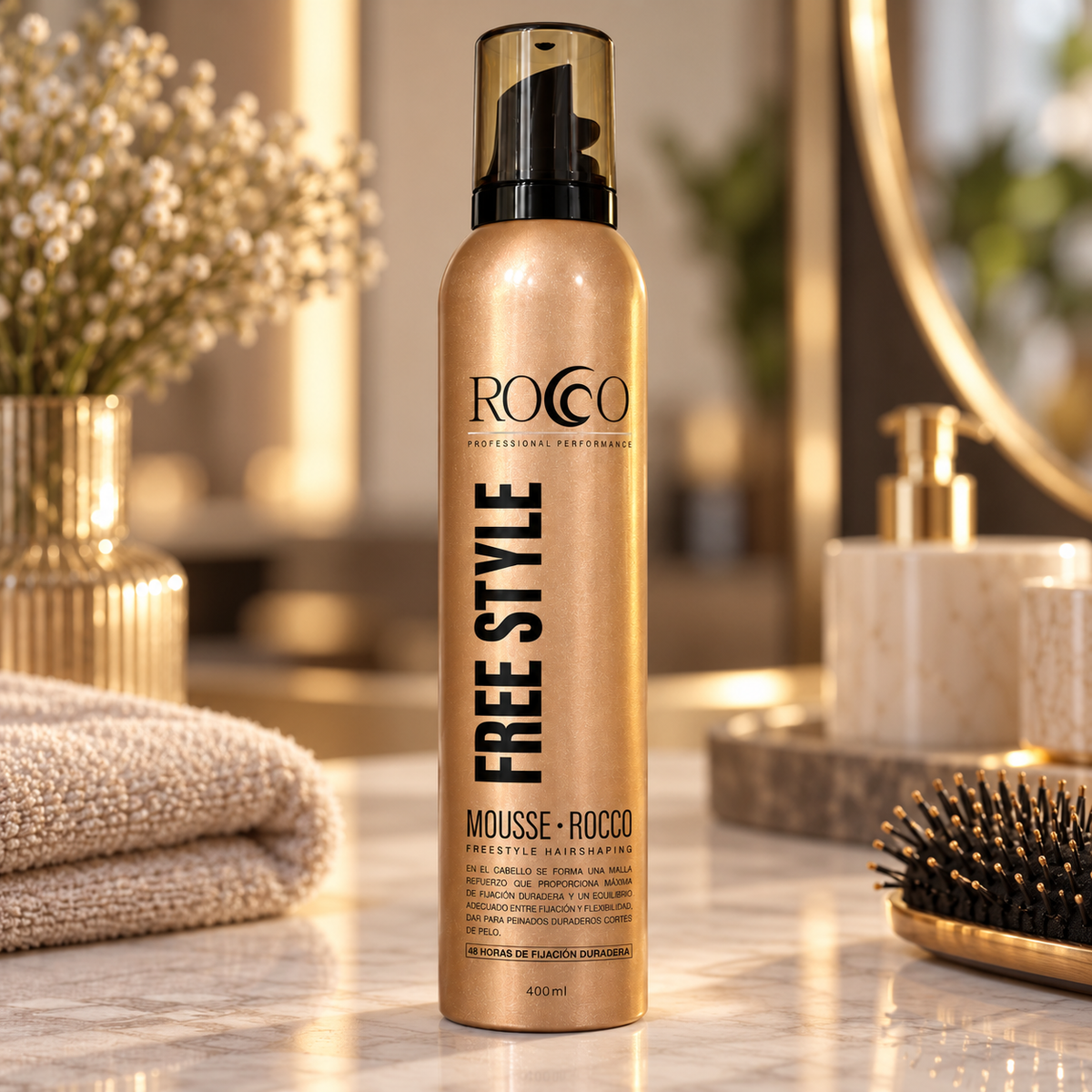 Mousse Rocco Free Style para Cabello 400 ml