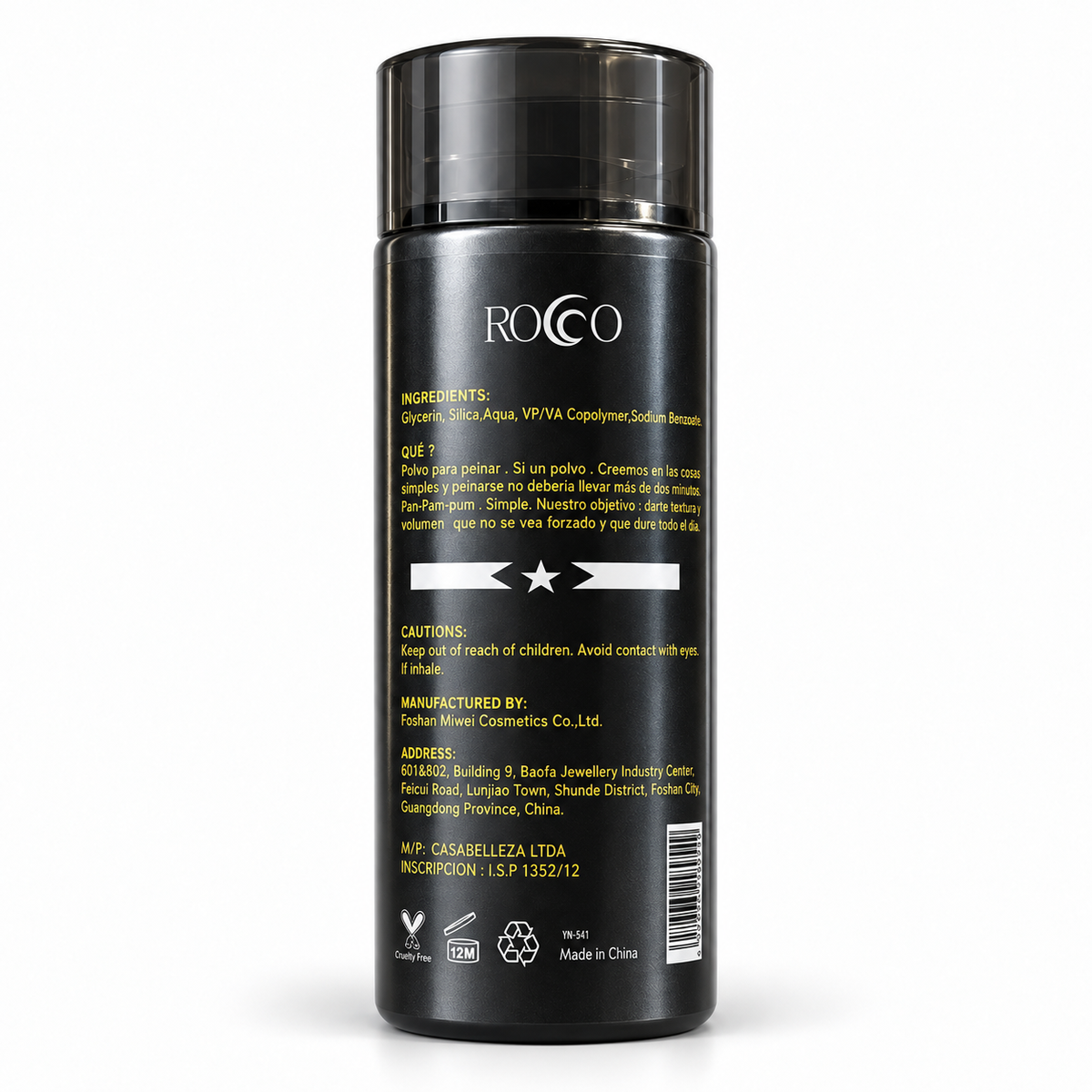 Polvo Texturizador Rocco para Cabello 15 g