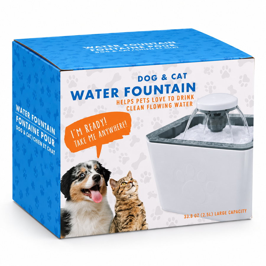 Fuente Eléctrica de Agua para Mascotas 2,5 L