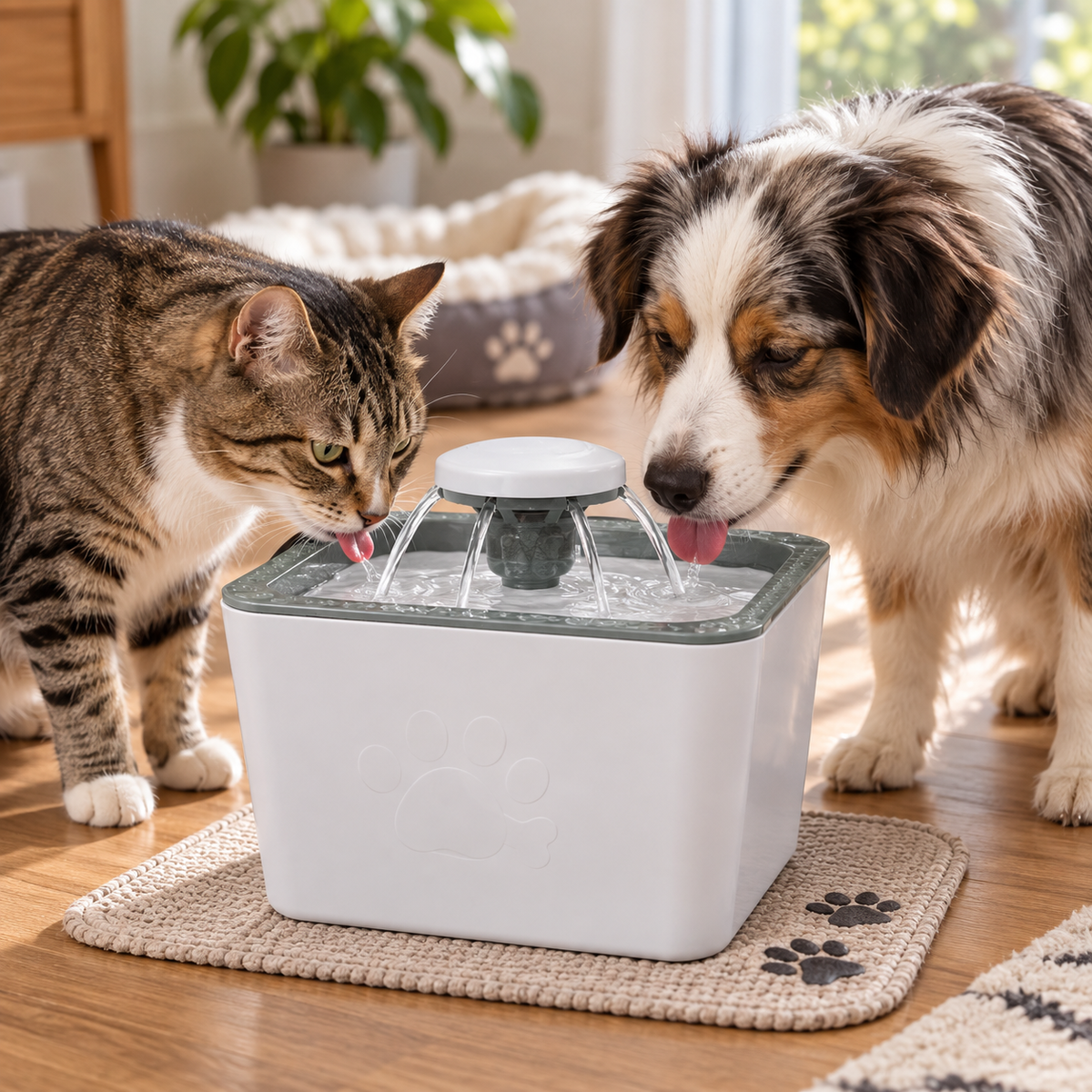 Fuente Eléctrica de Agua para Mascotas 2,5 L