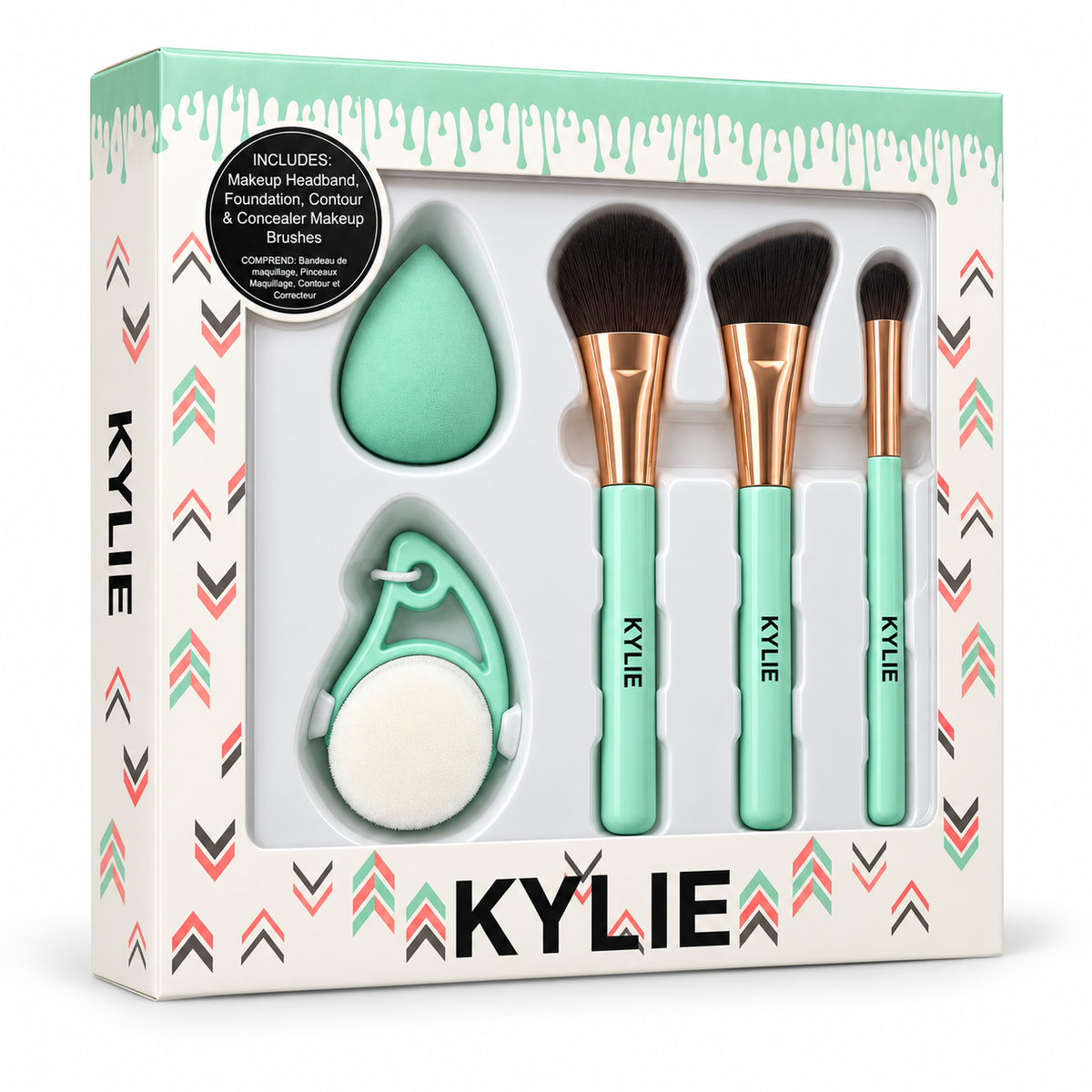 Set de Brochas de Maquillaje Kylie Verde