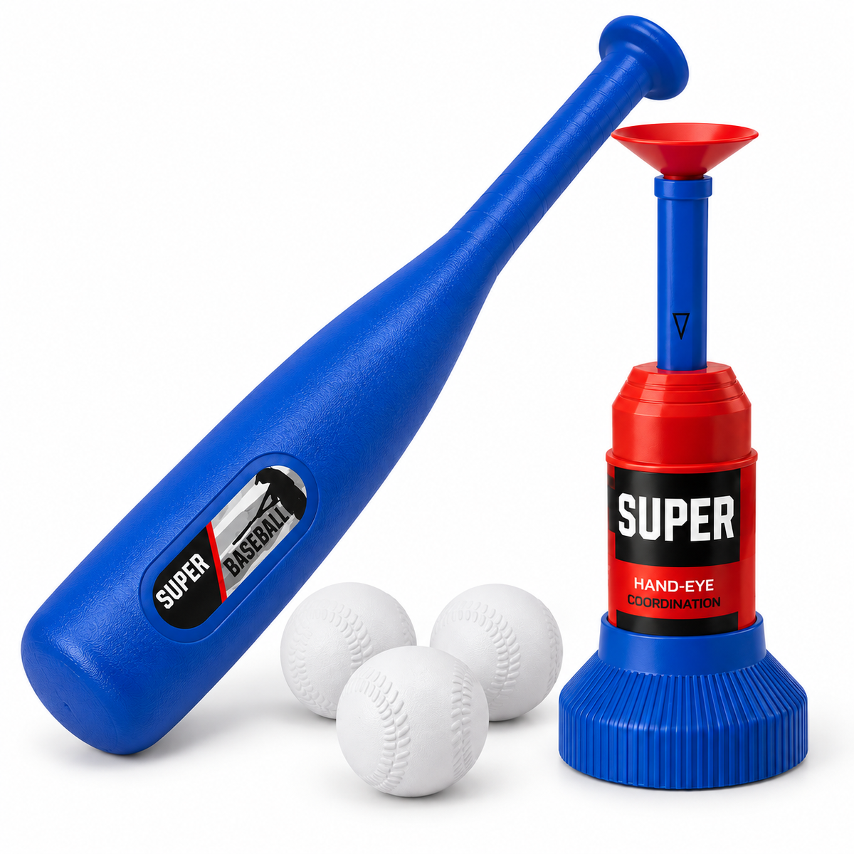 Bate con Lanzador de Pelotas Super Baseball 777-608