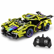 Auto de Bloques Armable RC Verde 362 Piezas con Control