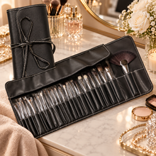 Set de 24 Brochas de Maquillaje con Manta Negra