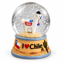 Esfera de Cristal Llama I Love Chile
