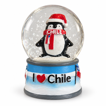 Esfera de Cristal Chile Pingüino I Love Chile