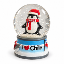 Esfera de Cristal Chile Pingüino I Love Chile