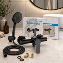 Kit de Ducha Monomando Negro Mate  F61-18 – Completo y Moderno