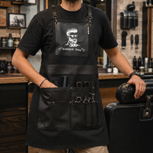 Delantal O Pechera Para Peluquero Barbero, Multiuso Negro