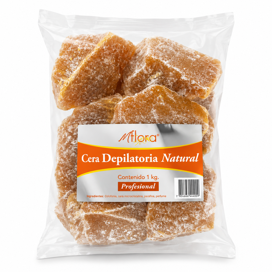 Cera Depilatoria Natural en Trozos 1 Kg – Formato Profesional