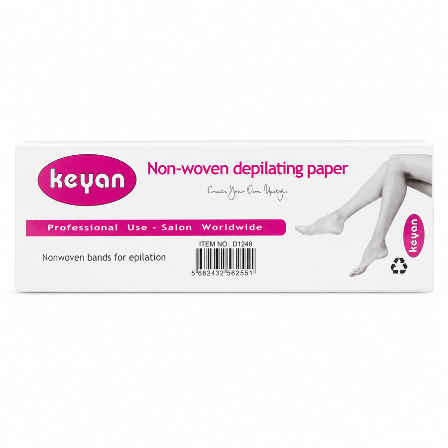 Bandas Depilatorias No Tejidas Keyan – Papel Profesional para Depilación con Cera