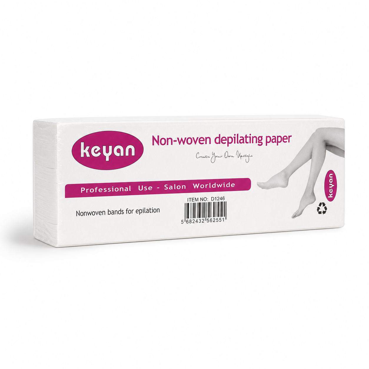 Bandas Depilatorias No Tejidas Keyan – Papel Profesional para Depilación con Cera
