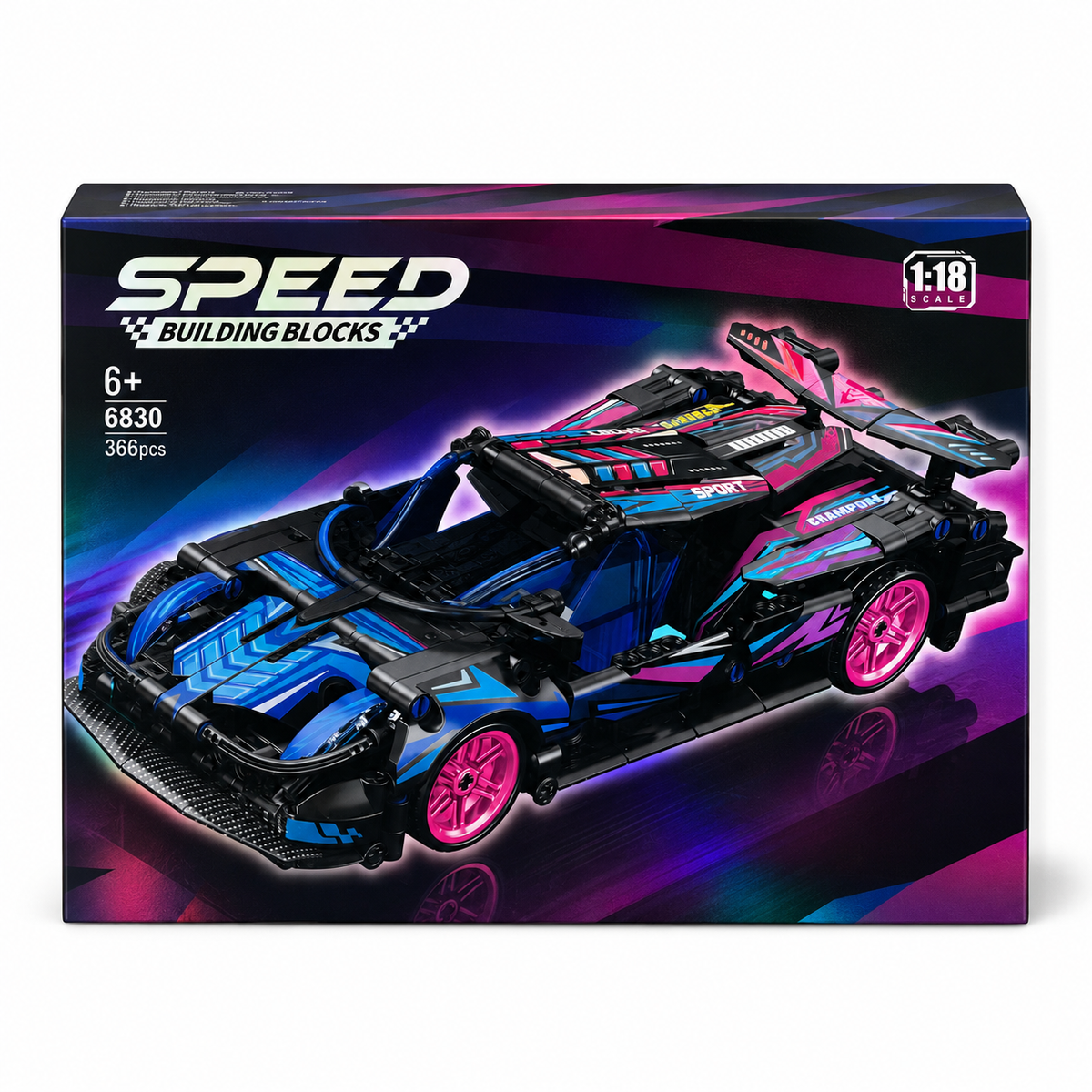 Auto deportivo de bloques Speed escala 1:18 – imagen principal