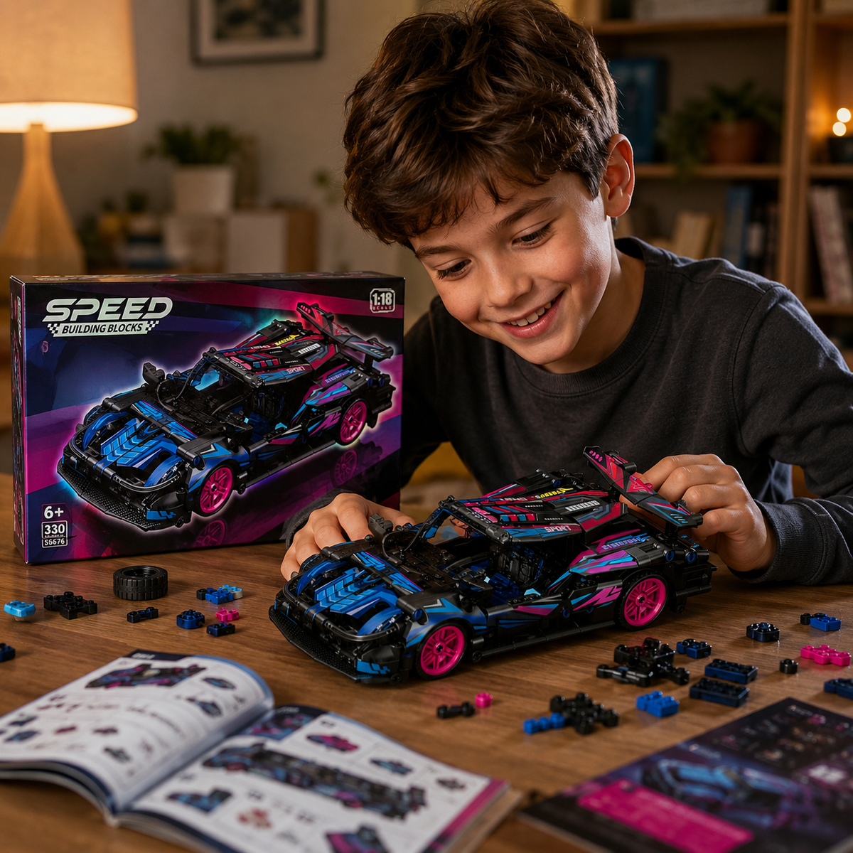 Auto Deportivo de Bloques Speed Escala 1:18