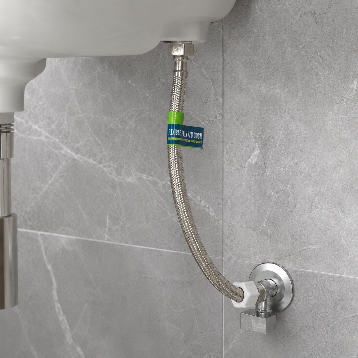 Flexible HI-HI 30 cm F1/2” x 7/8” – Conexión Trenzada