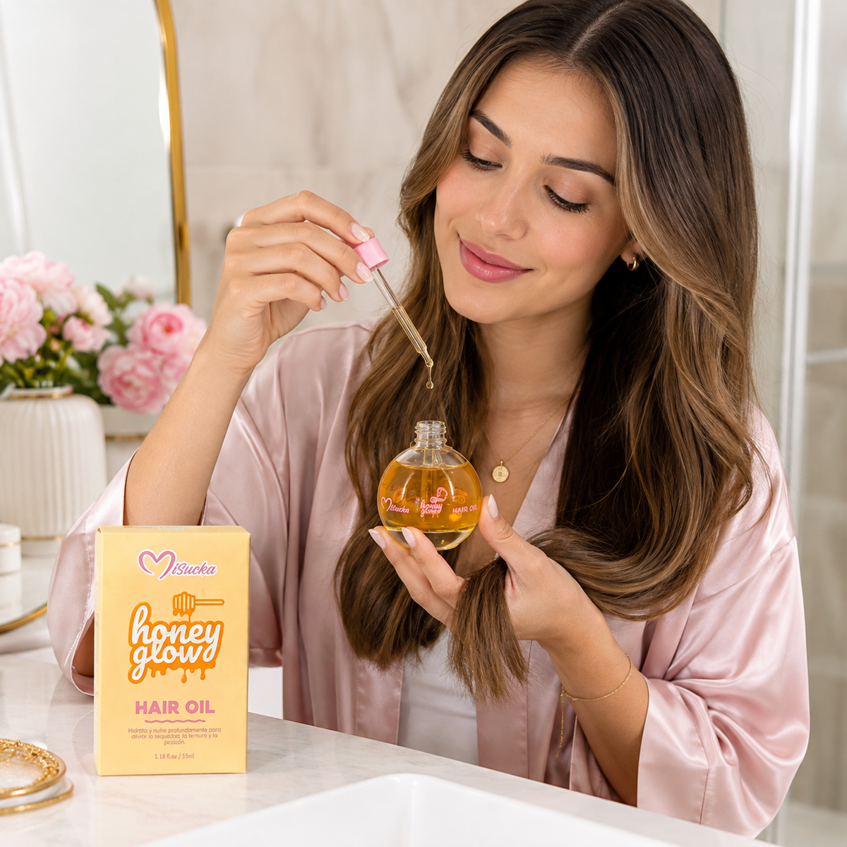 Aceite Capilar Honey Glow Misucka – 35 ml