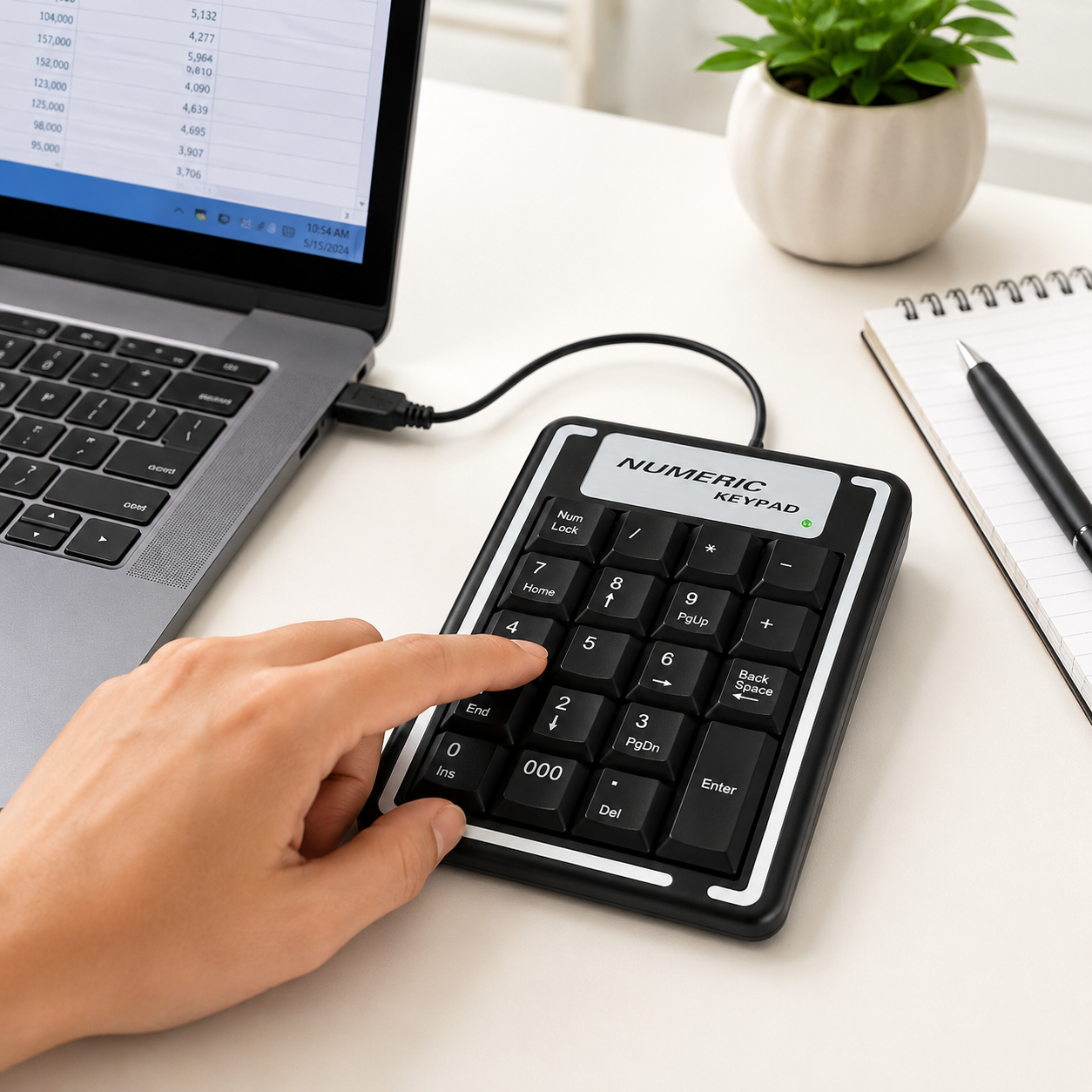 Teclado numérico usb keypad notebook pc