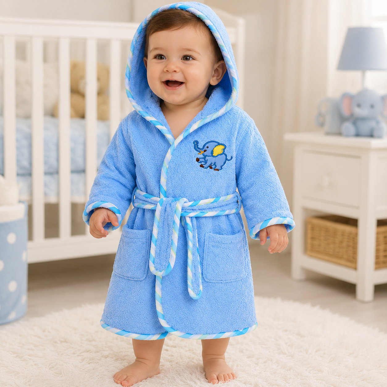 Salida De Baño, Bata Para Bebe