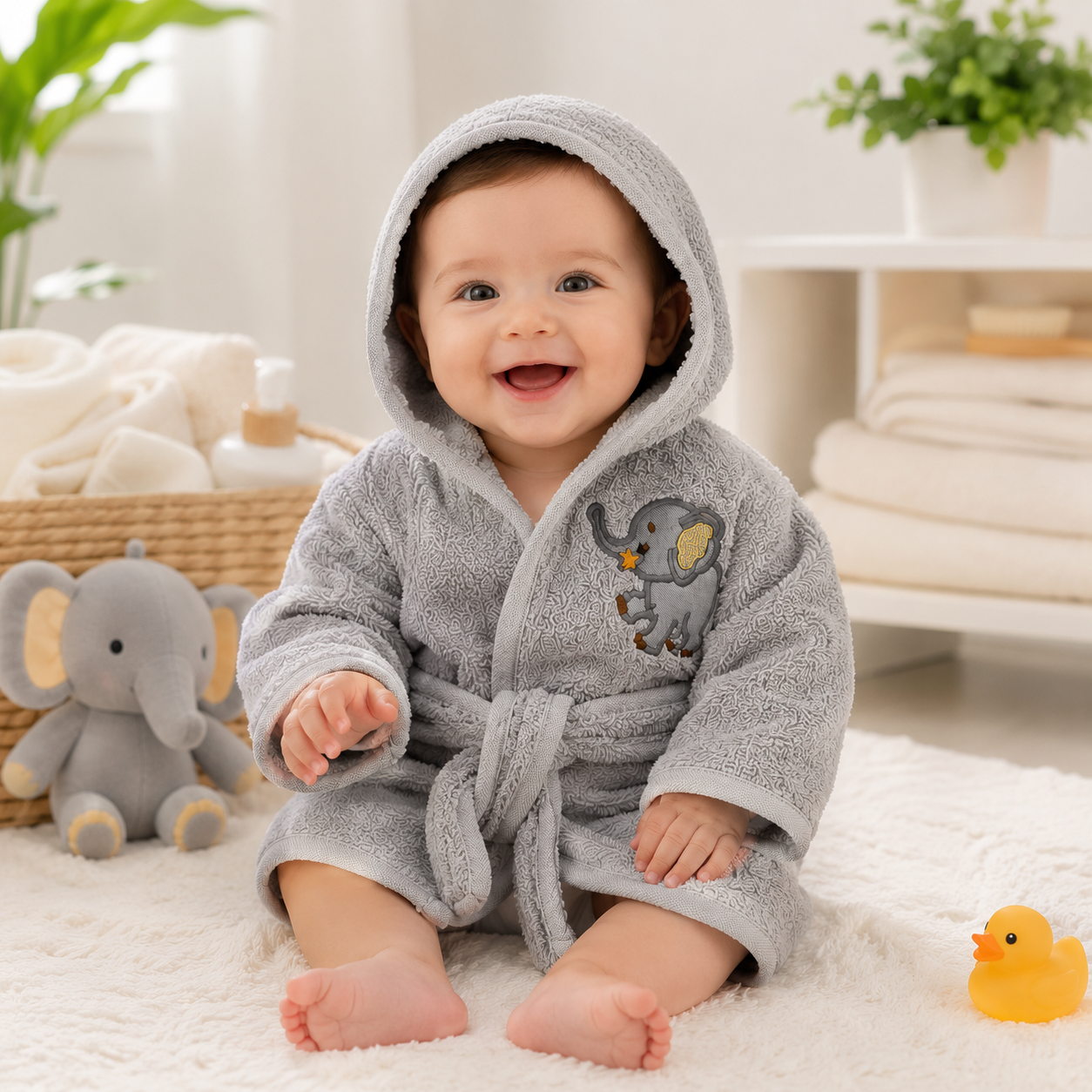 Salida De Baño, Bata Para Bebe