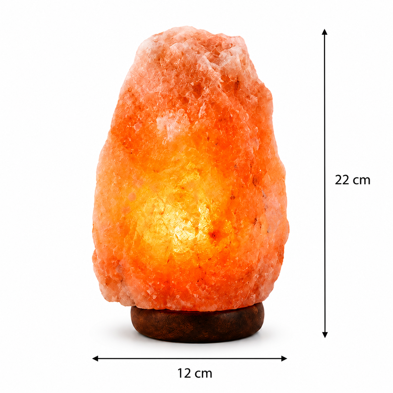 Lámpara de sal del Himalaya grande de 22 x 12 cm - vista 5 del producto