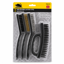 Set de 4 Cepillos de Limpieza Toro Negro TN0275