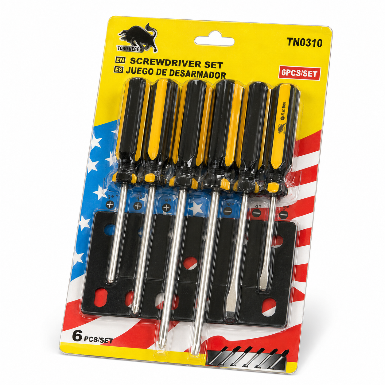 Set de 6 Destornilladores Toro Negro