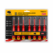 Set de 6 Destornilladores Aislados Toro Negro TN0317