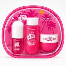 Set viajero Misucka Summer Beach color Fucsia