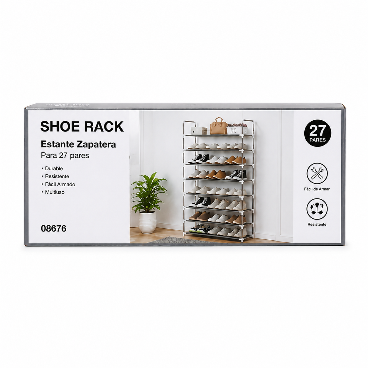 Zapatero Estante Organizador 9 Niveles 27 Pares