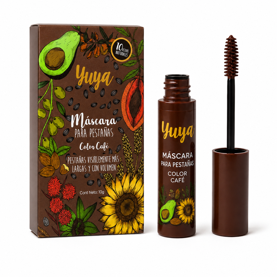 Máscara de Pestañas Yuya Color Café 10 g