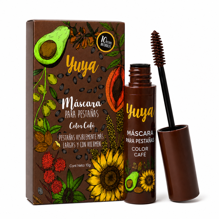 Máscara de Pestañas Yuya Color Café 10 g