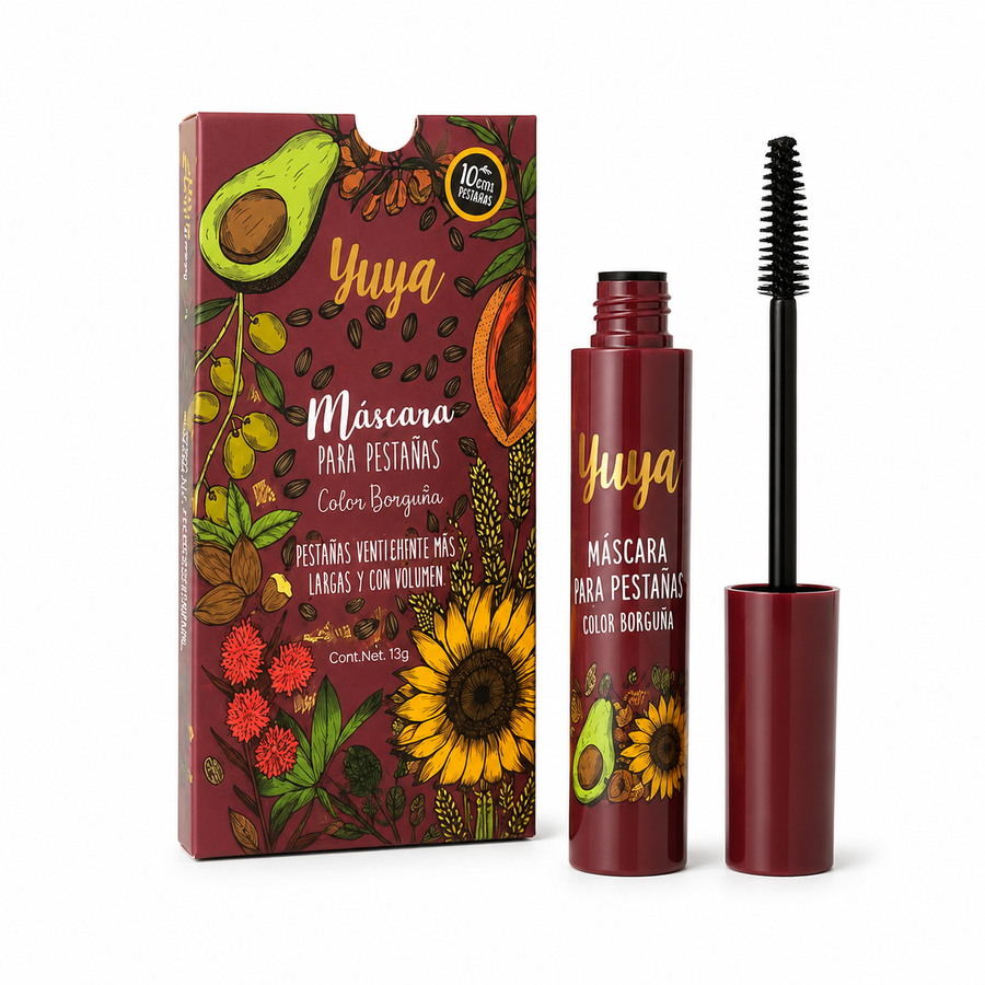 Máscara de Pestañas Yuya Color Borgoña 10 g