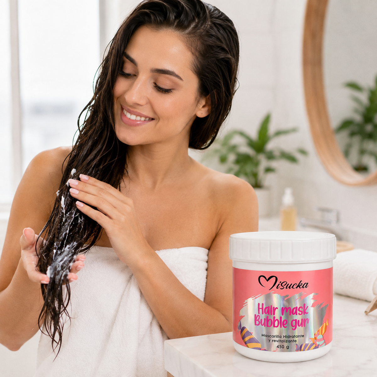 Mascarilla Capilar Misucka Hair Mask Bubble Gum 450 g