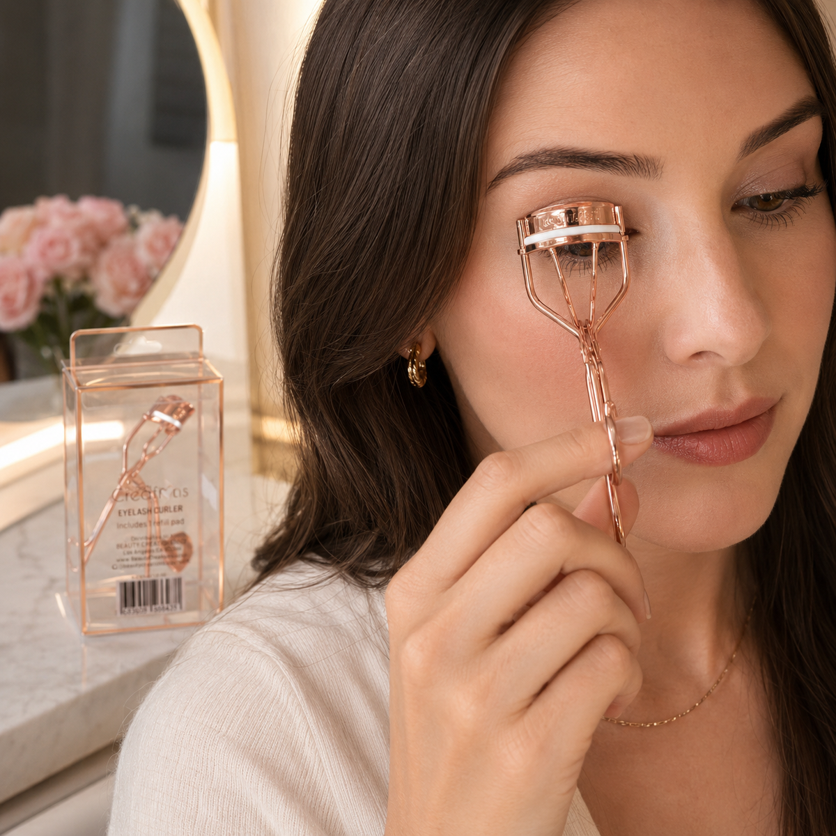 Encrespador de Pestañas Beauty Creations Rose Gold