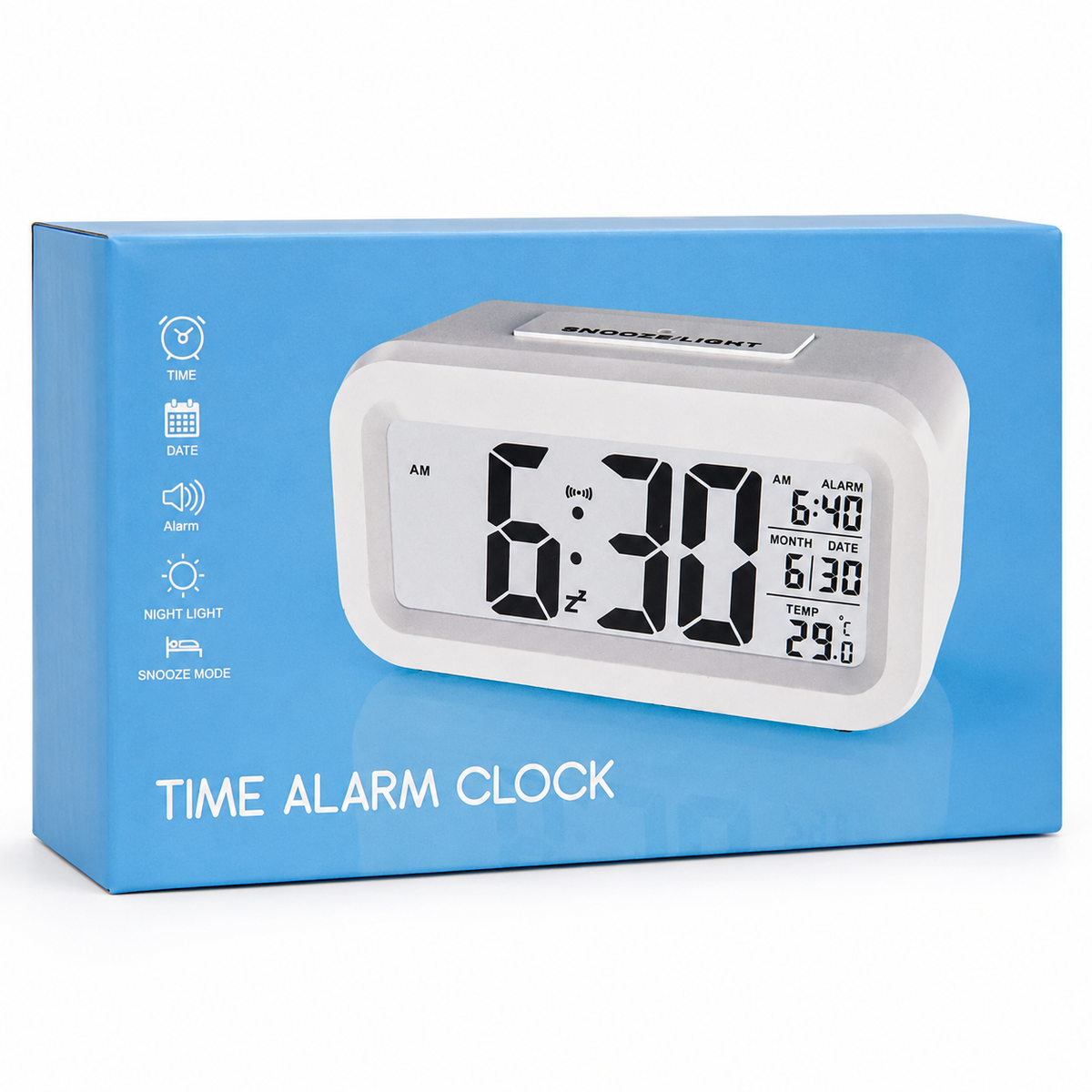 Reloj Despertador Cuadrado