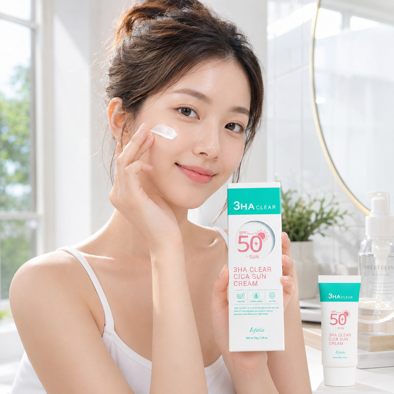 Protector Solar Facial Esfolio 3HA Cica SPF 50+ PA++++